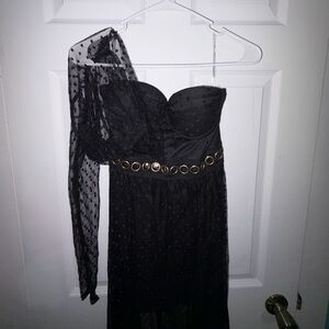 Miss ord Women's Sexy One Shoulder Vintage Evening Maxi Prom Dress